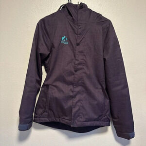 Volcom Button Front Insulated Snowboat Coat Deep Purple / Eggplant Size Small